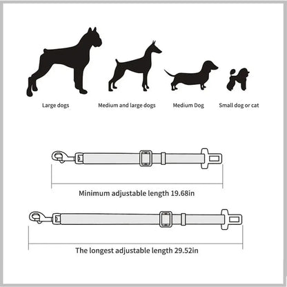 Sicherheitsgurt für Hunde – Autoschutz, Reisezubehör, Leine & Halsband